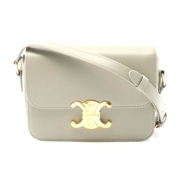 Celine Teen Triomphe Leather Shoulder Bag - Picture 1 of 8